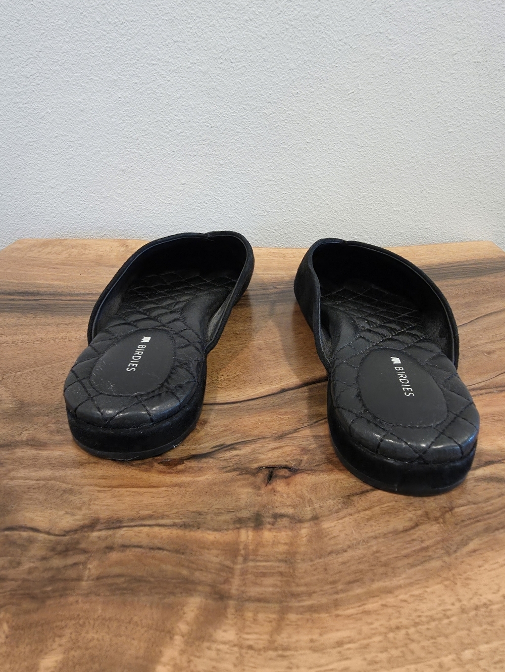 Birdies Swan Black Suede Mules - Picture 5 of 12
